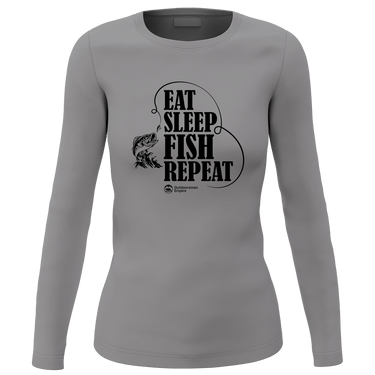 Eat Sleep Fish Repeat Women Long Sleeve Shirt